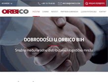 Tablet Screenshot of orbico.ba